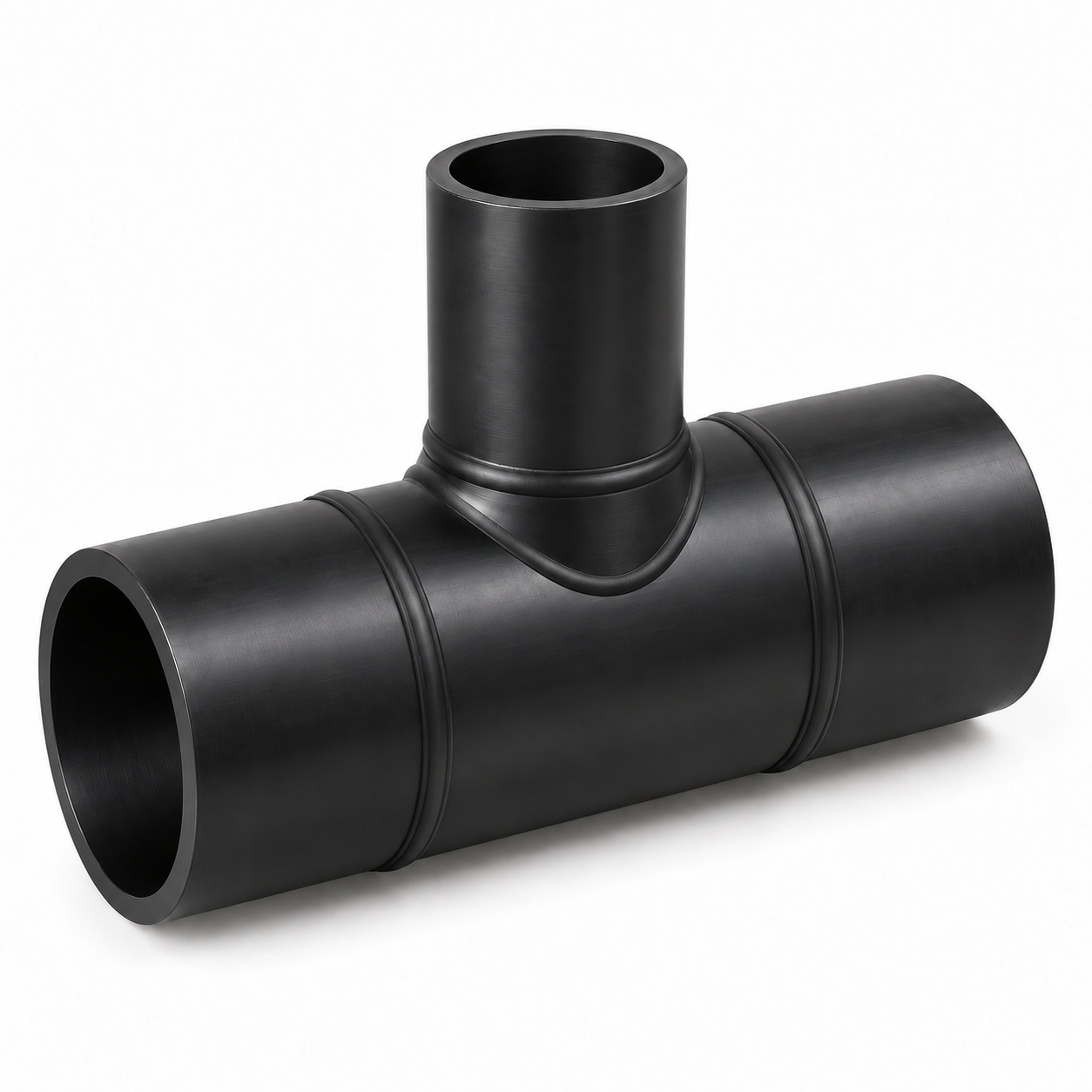 HDPE SEGMENTED REDUCER TEE 110 MM X 63 MM PN.10