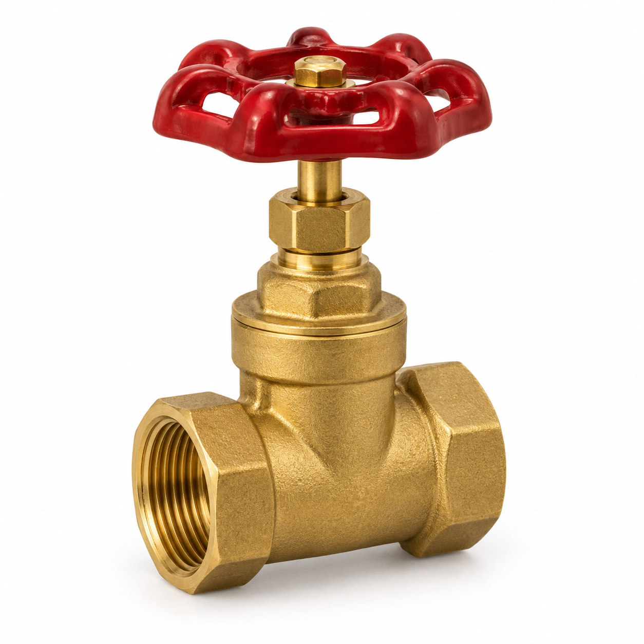BRASS GATE VALVE 1/2 INCH KUNINGAN