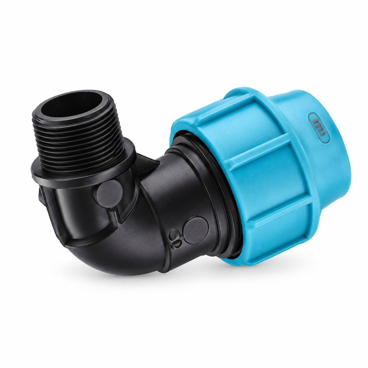 PP COMPRESSION MALE ELBOW 63 MM X 50 MM