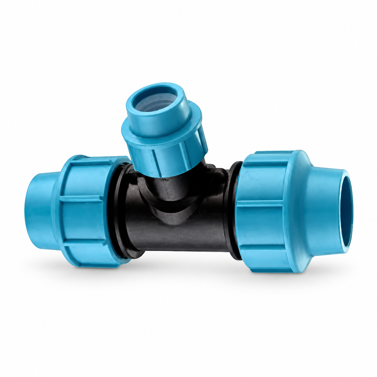 PP COMPRESSION REDUCER TEE 32 MM X 25 MM