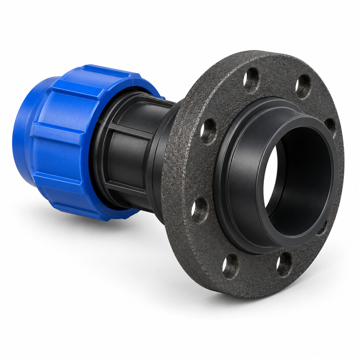 PP COMPRESSION FLANGE ADAPTOR + CI FLANGE 63 MM